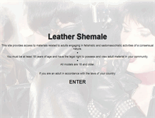 Tablet Screenshot of leathershemale.com